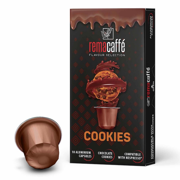 Кафе капсули REMACAFFE Cookies, 10 броя, Съвместими с машини Nespresso®