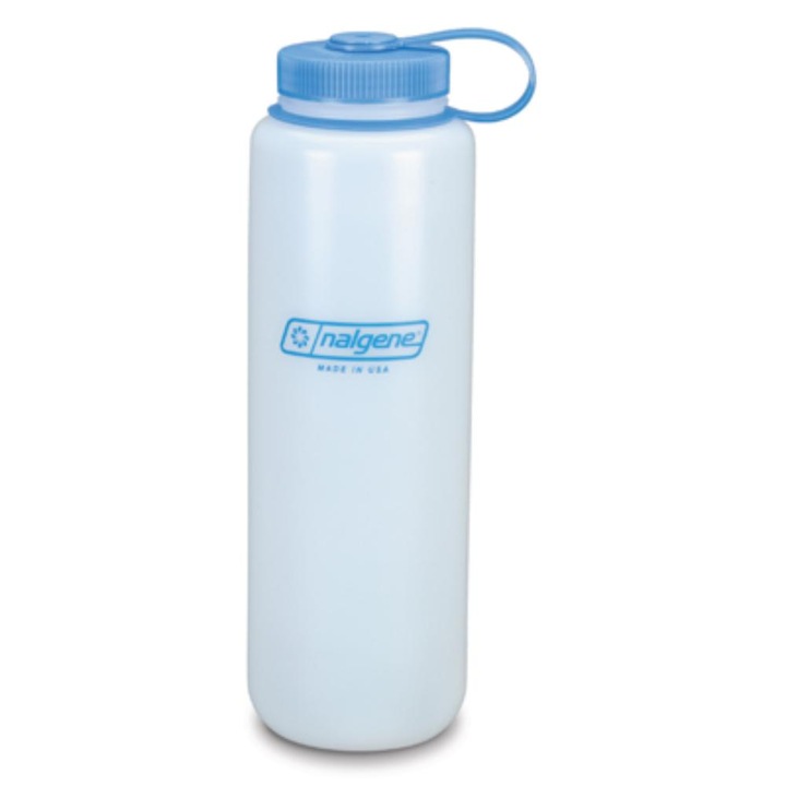NALGENE kulacs, Ultralite kollekció, űrtartalom 1,5L, széles nyílású, fehér, 9x28cm