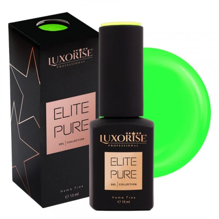 Oja Semipermanenta Hema Free LUXORISE ELITE PURE, Fluorescent Green, 15ml