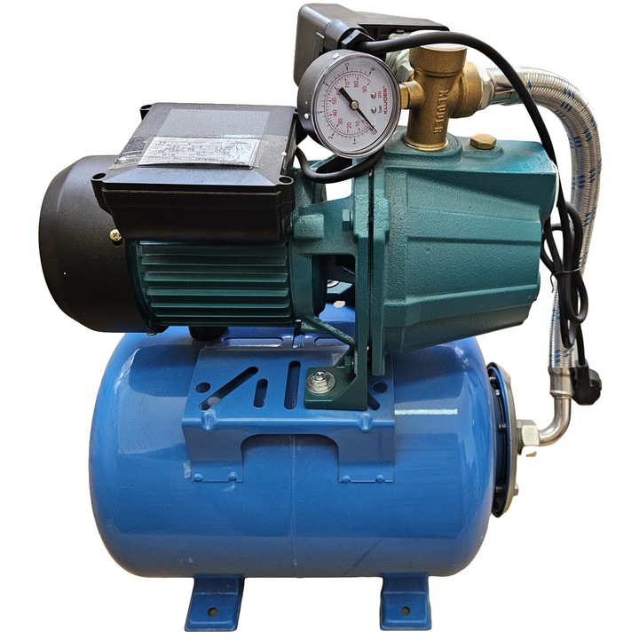 Хидрофор APC JY100A(a)/24л, Мощност 1100 W, Емайлиран съд 24 л, Абсорбция 9 м, Изпразване макс. 55 м, Налягане 6 бара