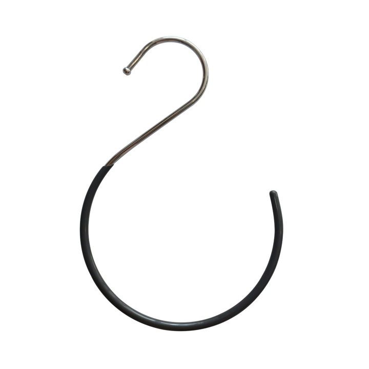 Umeras Shopiens® pentru esarfe, din metal, L 15.5 cm, negru