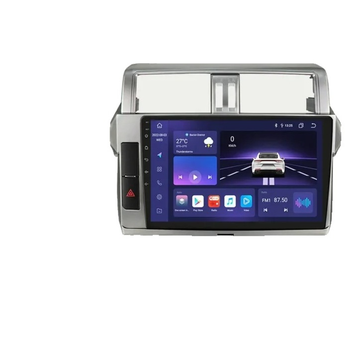 GPS навигация за Toyota Land Cruiser Prado 150 2013-2017, 10.1 инча екран, Bluetooth 5.0, многоцветна