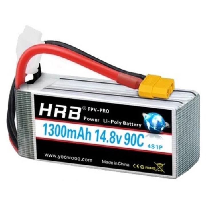 Baterie LiPo 4S 1300mAh 90C XT60