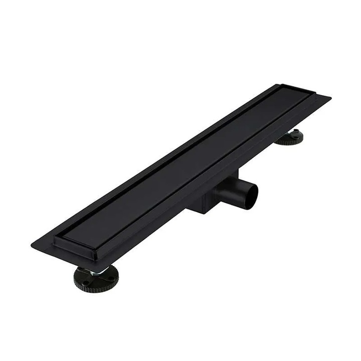 Rigola de Dus Diplon, BZ8502MB, Dimensiune 650mm - 70mm, Otel Inoxidabil, Negru Mat