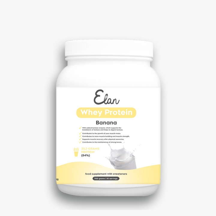 Pudra Proteica din zer | Banane | 900 grame | 30 portii