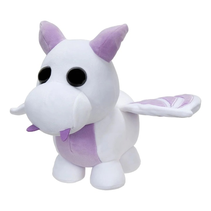 Jucarie de plus colectibil Roblox - Adopt Me! Lavender Dragon, 20 cm, Seria 3