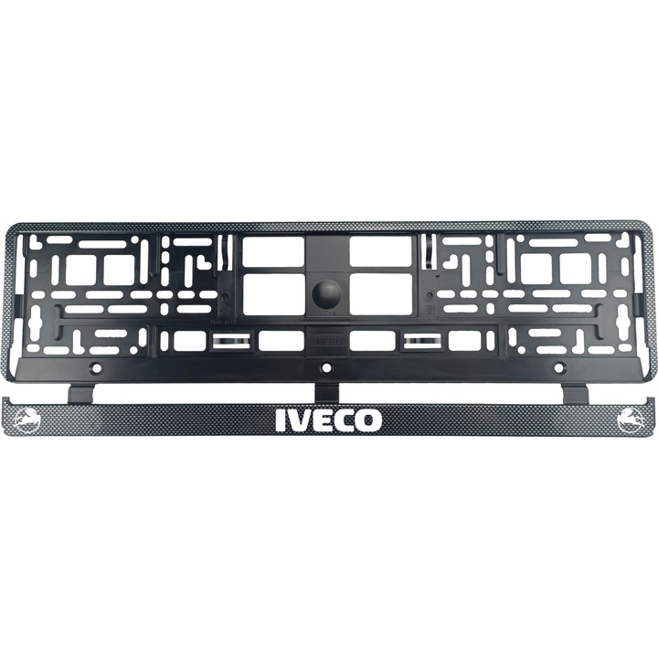 Комплект от 2 броя Карбонова стойка за регистрационен номер IVECO