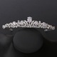 Булчинска тиара Edibazzar, кристали, сребро, 15x2,6 см