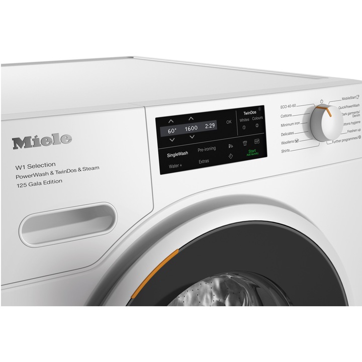 Masina de spalat rufe Miele WSI 883 WCS, 9 kg, 1600 rpm, WiFI Conn@ct, TwinDos, PowerWash, CapDosing, Clasa A, Alb