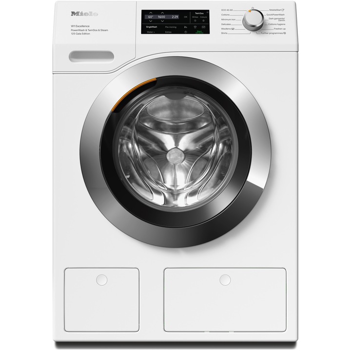 Пералня Miele WEI 895 WCS, 9 кг, 1600 об/мин, WiFI Conn@ct, TwinDos, PowerWash, Осветление на барабана, Клас А, Бял