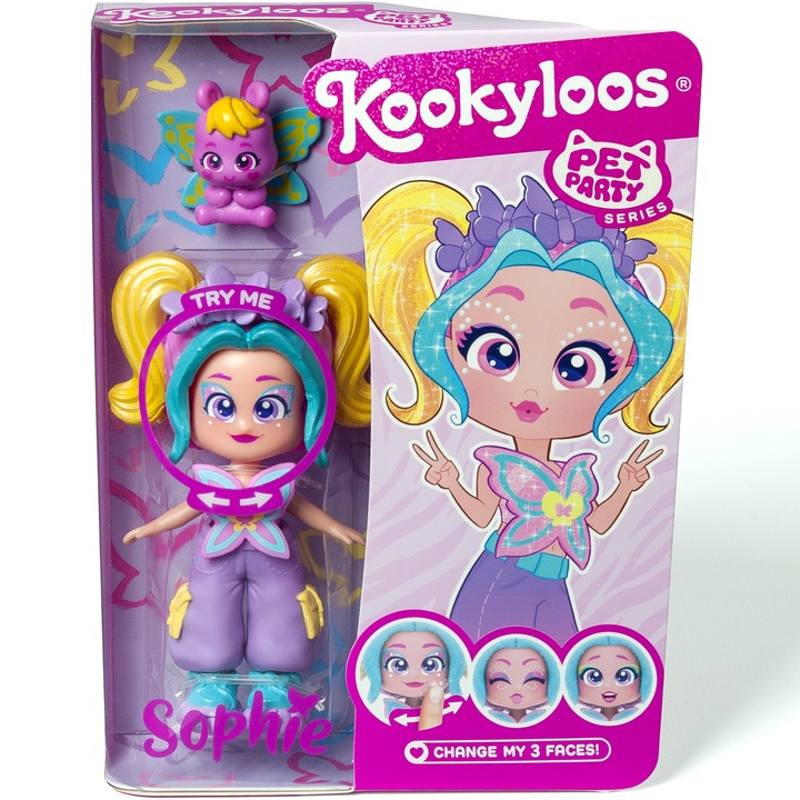 Кукла KookyLoos - Pets party, Sophie
