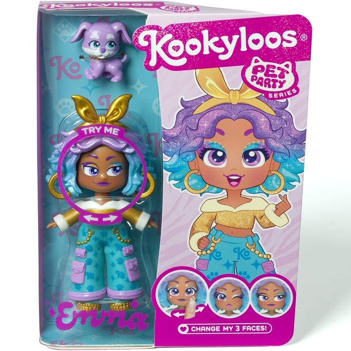 Кукла KookyLoos - Pets party, Emma