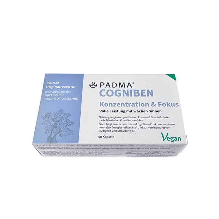Padma Cogniben növényi étrend-kiegészítő - a koncentráció támogatására (60 kapszula)