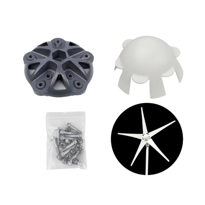 Generator de butuc pentru turbine eoliene, diametru 135 mm, palete 3/5/6 palete, butuc cu 5 roti