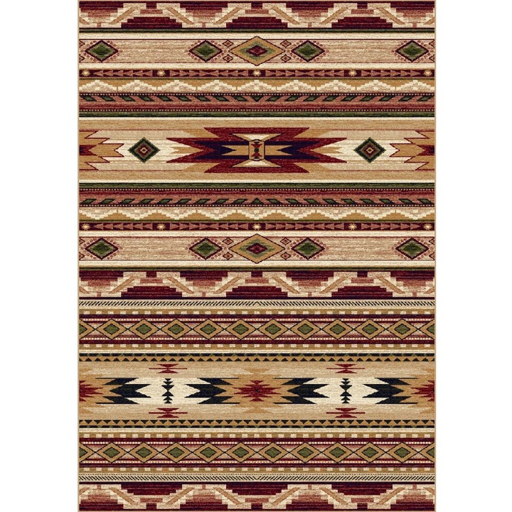 Covor Clasic, Home Vista, Lotos 15080, Bej/Grena, 150x230 cm