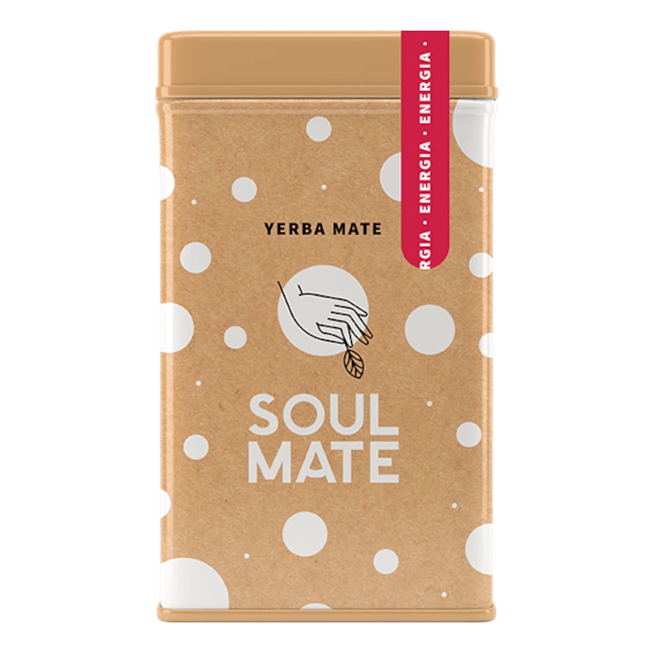 Yerba Mate Bio Tea, Soul Mate Energia Guarana, Yerbera – Doboz, 500g