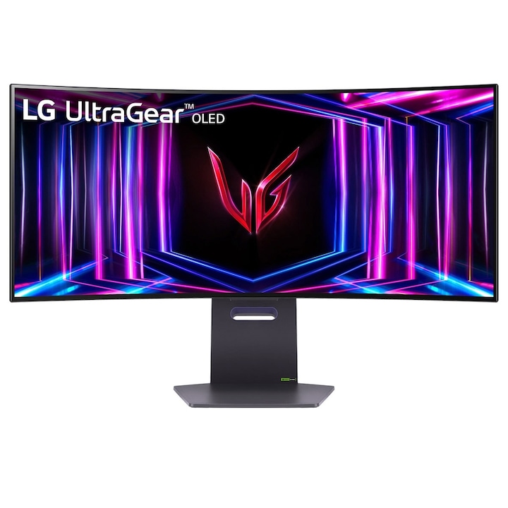 LG Monitor 34" - 34GS95QE-B (OLED; Ívelt, 21:9; 3440x1440; 0.03ms; 275cd; 240Hz, HDMIx2, DP; USB; HDR10; DCI-P3 98.5%)