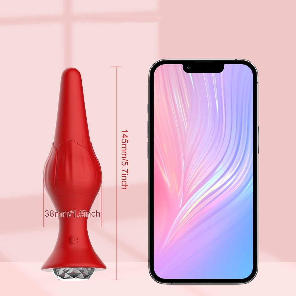 Plug anal vibrator cu APP 9 moduri - pentru orgasme super-masturbatoare