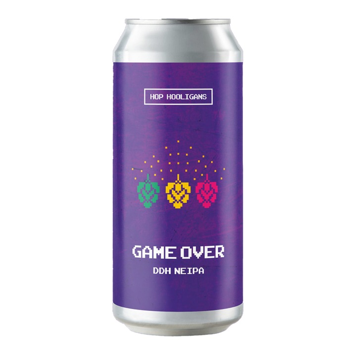Bere artizanala Hop Hooligans - Game Over, India Pale Ale, 6%, 500 ml