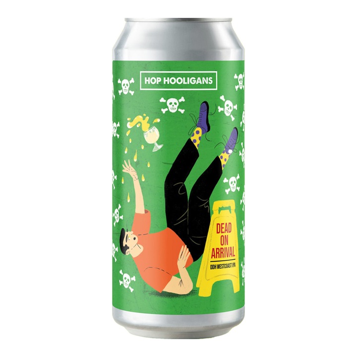 Bere artizanala Hop Hooligans - Dead on arrival, India Pale Ale, 6%, 500 ml