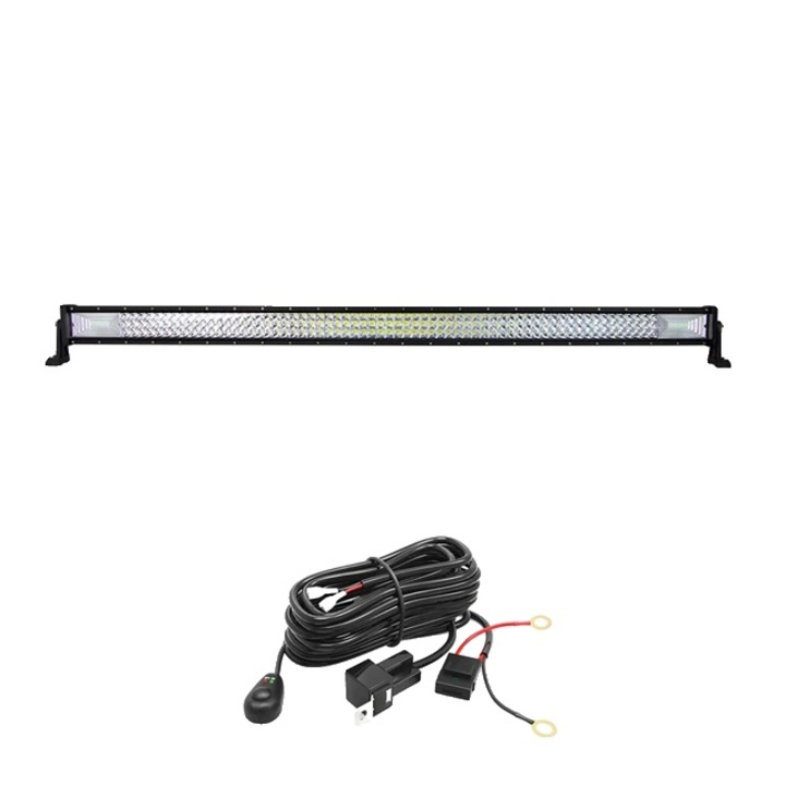 Bara LED Iluminat Auto, IP67, 6000K Alb, 52inch