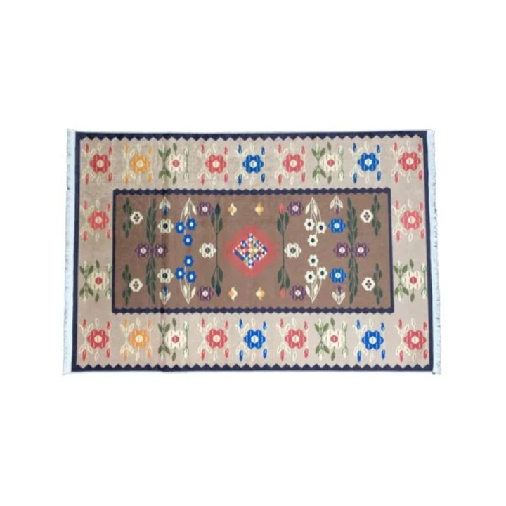 Килим против плъзгане, Абстрактен принт M2, Многоцветен, 80x150см