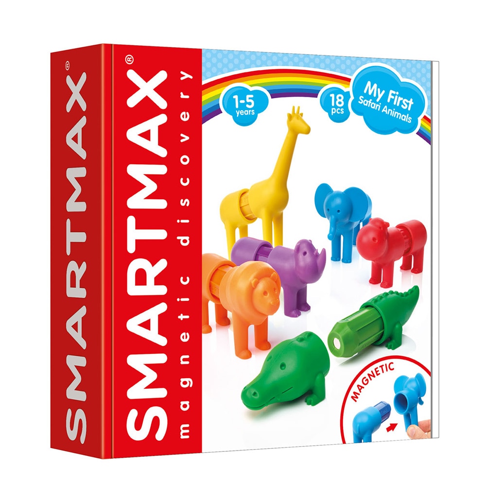 maha elfセット商品 Joc magnetic Smart Max - My First Safari Animals, Primele mele