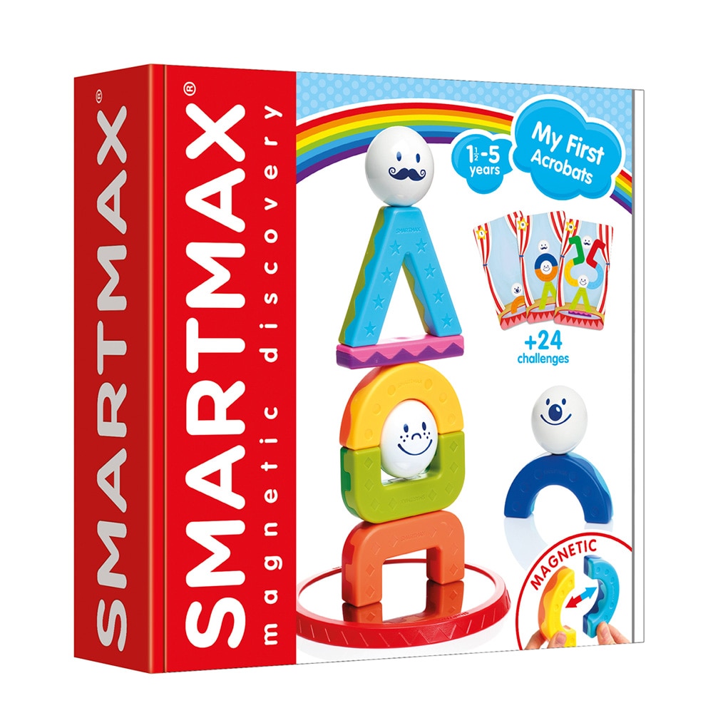 Joc magnetic Smart Max - My First Acrobats, Primii mei acrobati, 10 piese