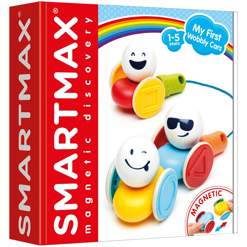 Joc magnetic Smart Max - My First Wobbly Cars, Primele mele masini