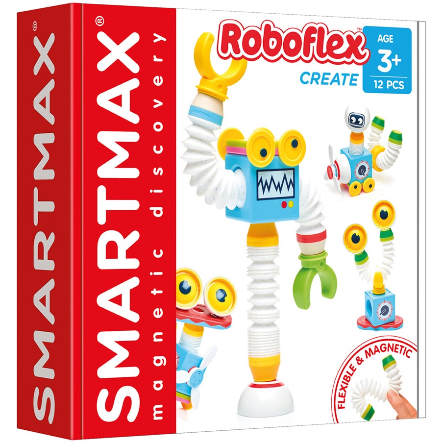 Joc magnetic Smart Max - Roboflex, Robotul flexibil, 12 piese