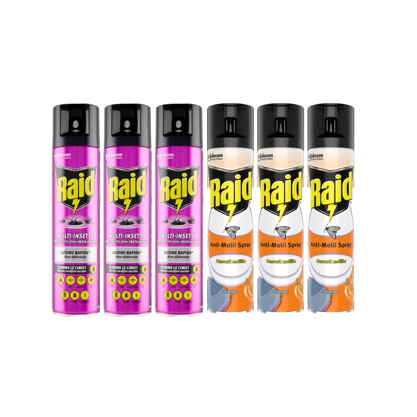 spray anti insetto raid