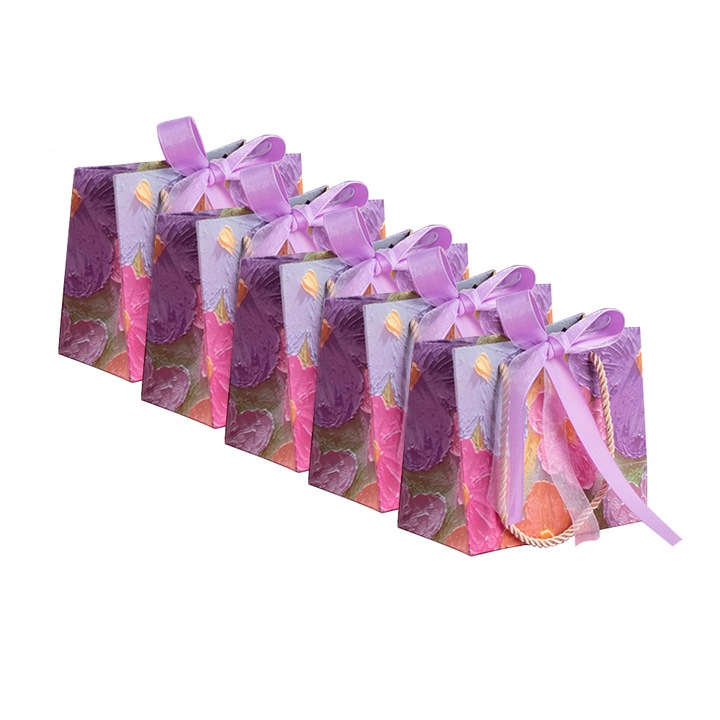 Set 5 pungi cadou, Hartie, 35x32x15cm, Multicolor