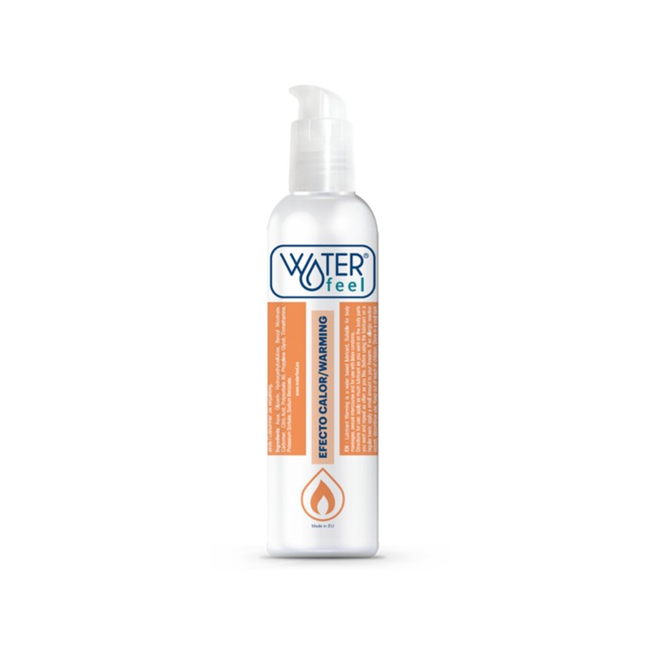 Lubrifiant alunecos, WATERfeel, pe baza de apa, efect de incalzire, incolor, 150 ml