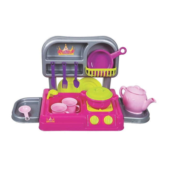 Set Bucatarie cu 9 accesorii Little Princess