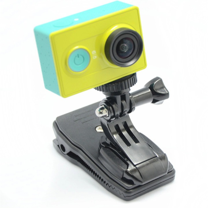 Въртящ се държач с щипка J-Hook, универсален, черен