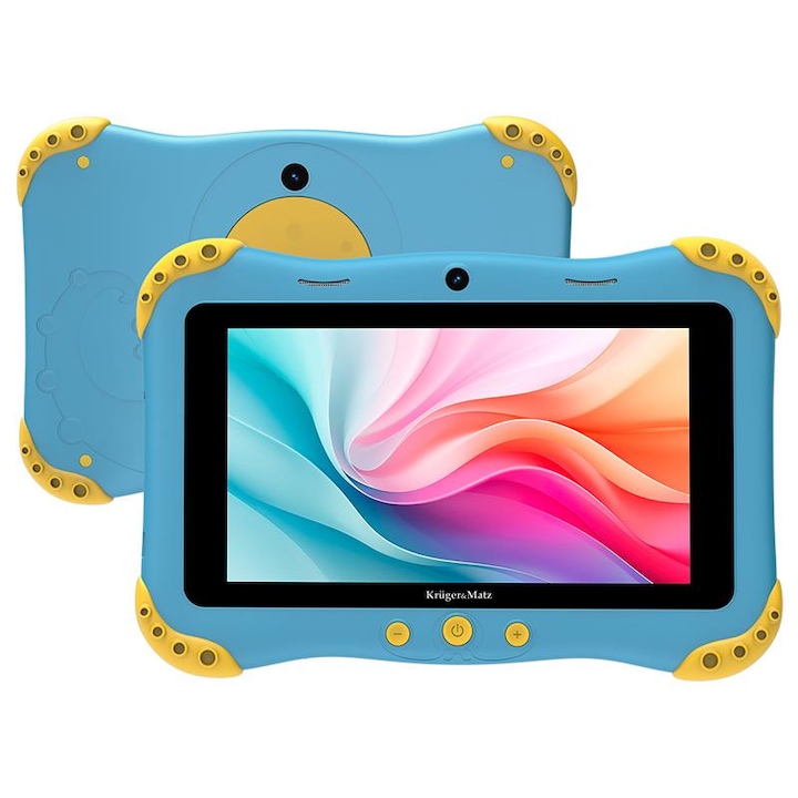 Детски таблет Kruger&Matz FUN 708 KM0708-BL, ARM-Cortex A53 Quad-Core процесор, IPS екран 7", 3GB RAM, 32GB Flash, 2MP, Wi-Fi, Bluetooth Син