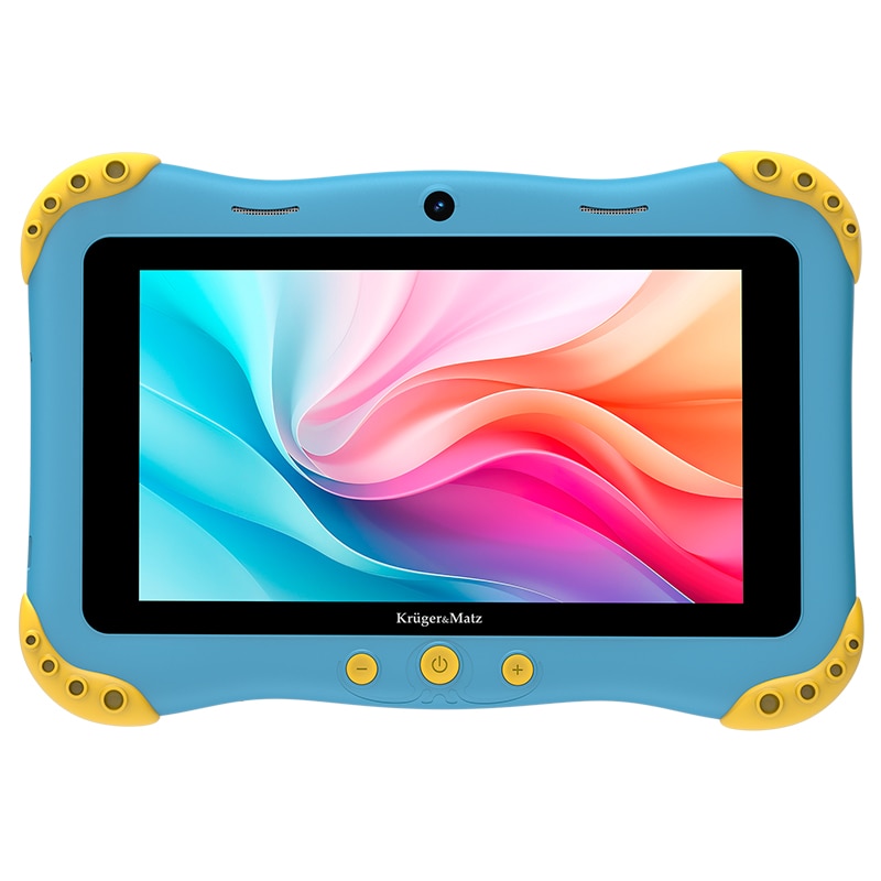 Tableta copii Kruger&Matz FUN 708 KM0708-BL, Procesor ARM-Cortex A53 Quad-Core, Ecran IPS 7", 3GB RAM, 32GB Flash, 2MP, Wi-Fi, Bluetooth Albastru