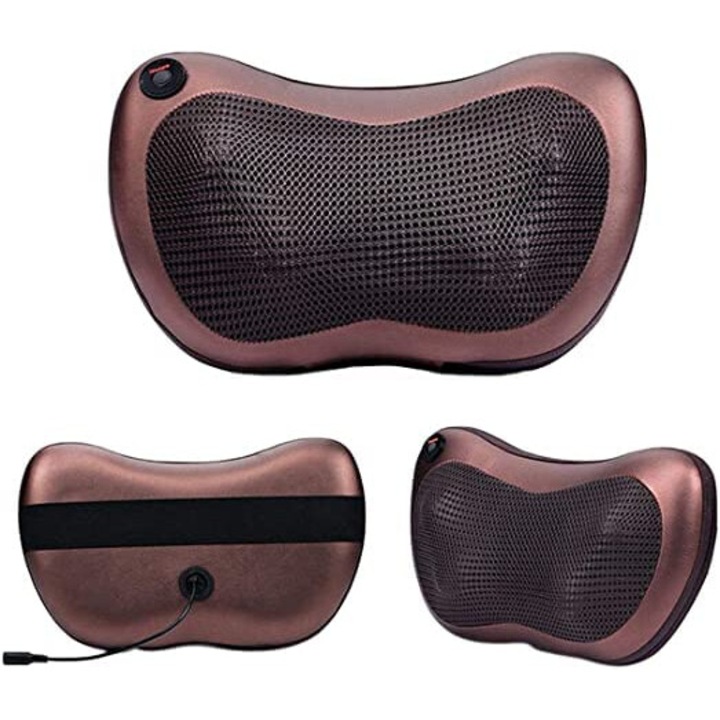 Масажна възглавница с отопление за колата, дома или офиса