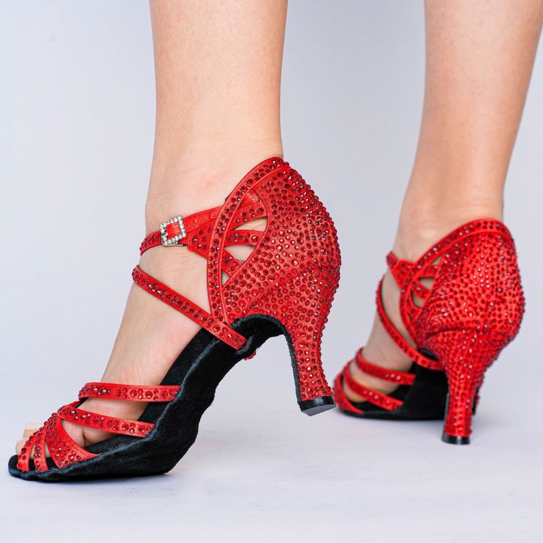 SWDZM Classique Chaussures Femme Latines En Satin Chaussure