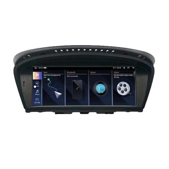 AutoRadio Android 11, Navigatie GPS, Carplay, Ecran Compatibil BMW Seria 5/3, 64 ROM CCCOBDCam