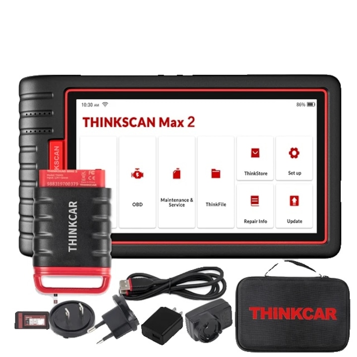 Автодиагностичен тестер Thinkcar Thinkscan Max 2, ECU кодиране, Bluetooth, Android