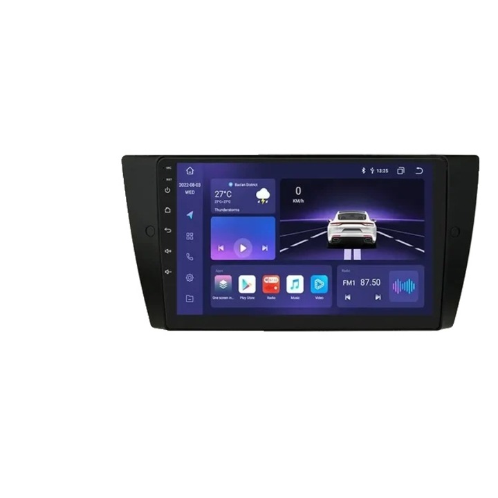 9 hüvelykes GPS-navigációs rendszer, kompatibilis BMW Series 3 E90/E91/E92/E93, Carplay/Android Auto, WIFI, Bluetooth 5.0