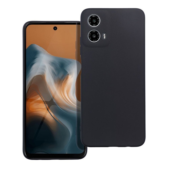 Husa Silicon Ultraslim Compatibila cu Motorola Moto G34 5G Negru