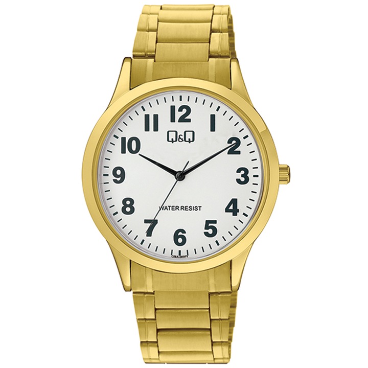 Férfi analóg óra Q&Q C08A-009P, arany