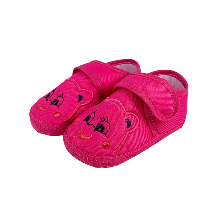 Papuci pentru bebelusi, Chippo, Textil, Roz, 20 EU