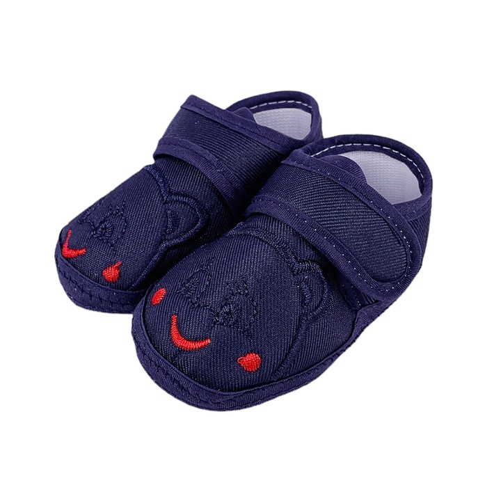 Papuci pentru bebelusi, Chippo, Textil, Albastru, 17 EU