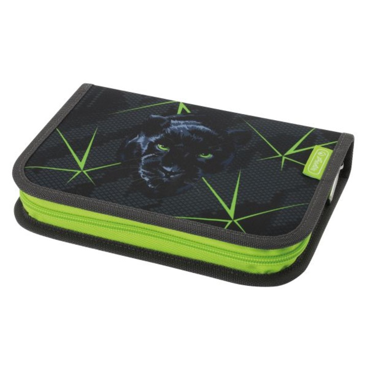 Ученически нececep, Herlitz, c 31 aкcecoapa, 2 крила, мотив Wild Life, Зелен