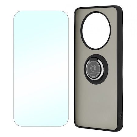 Set Folie Sticla Securizata 2.5D, Crystal Clear, Full UHD si Husa Sheen ...