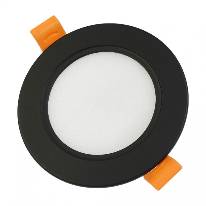 LED луна Lightex CARO, Влагозащитена, 220V, 9W, IP54, 720lm, Ф118mm, Черен
