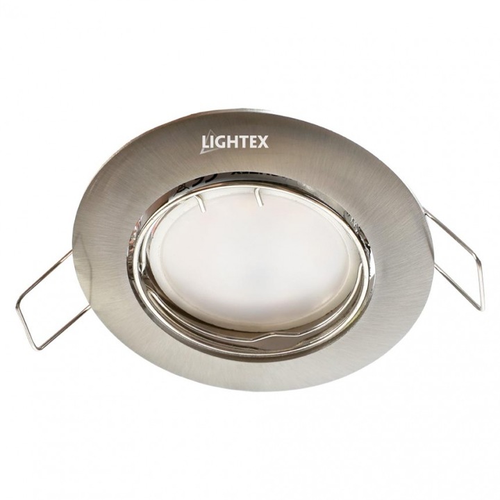 Луна Lightex, Алуминий, Подвижна, GU10, ф83mm/75mm, Хром мат